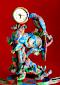 horloge parrots sculpture - Piet.sO 2025