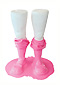 contemporary sculpture of a pair of pink little girl legs in silicone- pietso - Piet.sO 2013