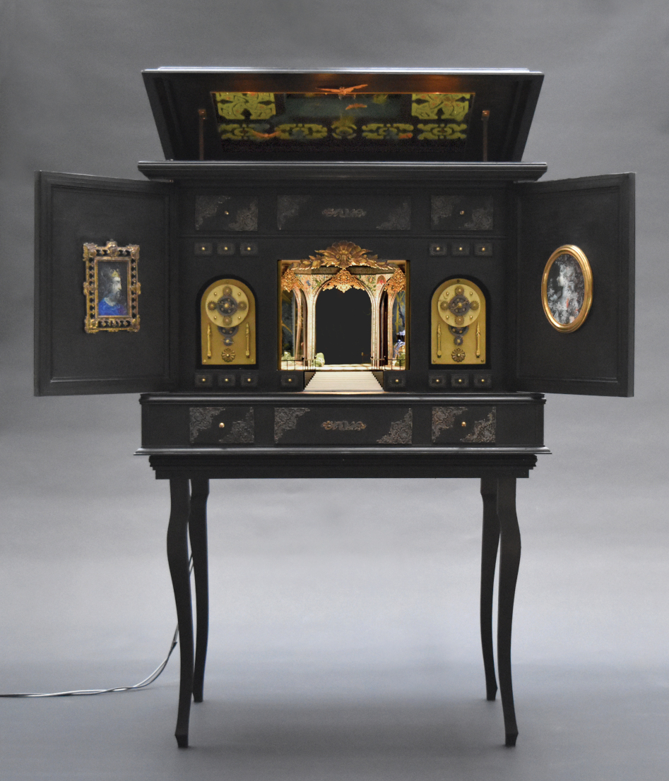 Peter Keene and Piet.sO, cabinet automaton - An open entrance to the closed palace of the king château d'Azay-le-rideau, château de Parentignat, château de Maison-Laffitte. CMN