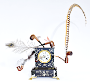 sculpture assemblage by artist Piet.sO - extinction of animal species